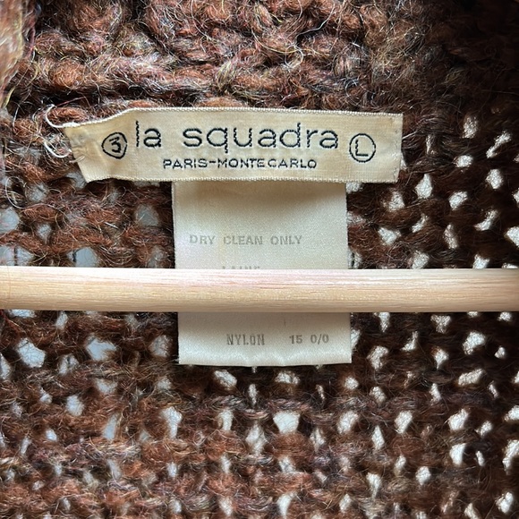 Vintage La Squadra Paris Monte Carlo Wool Cardigan - Picture 8 of 16